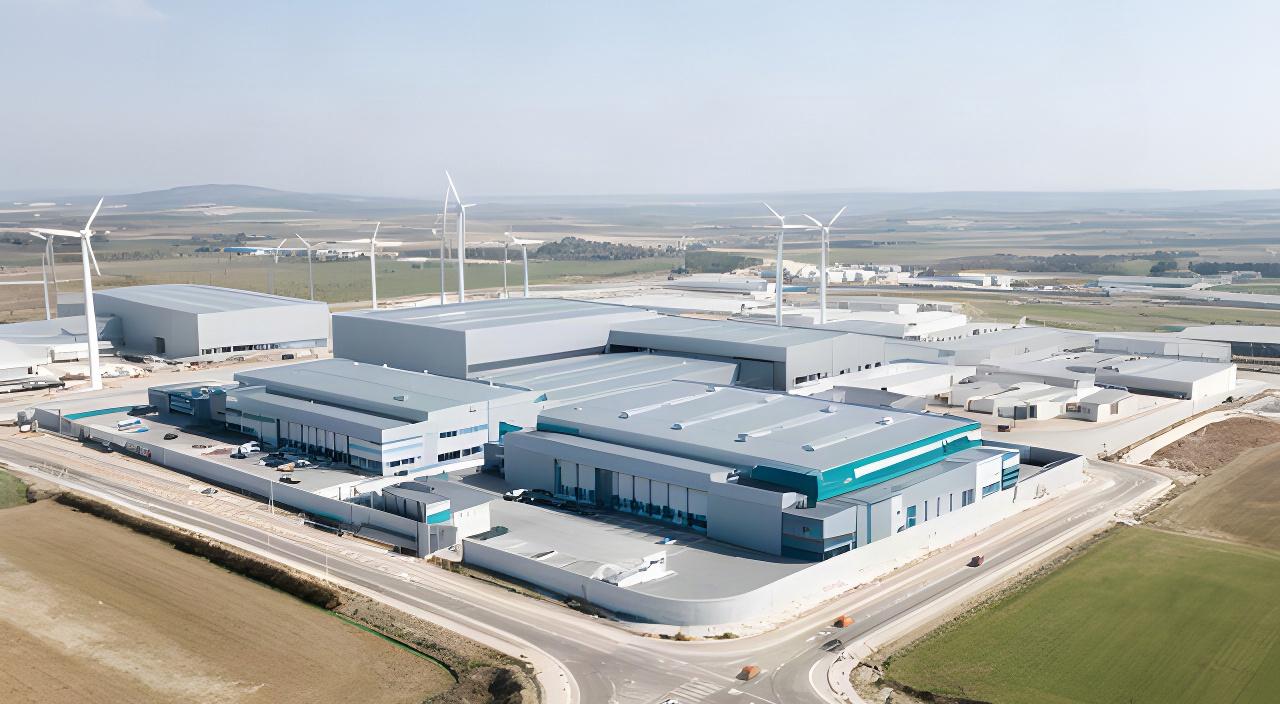 Ubicación de la fábrica de Jorge's Wind Aire en Avenida de la Industria, Burgos; coordenadas aproximadas 42.3439, -3.6969